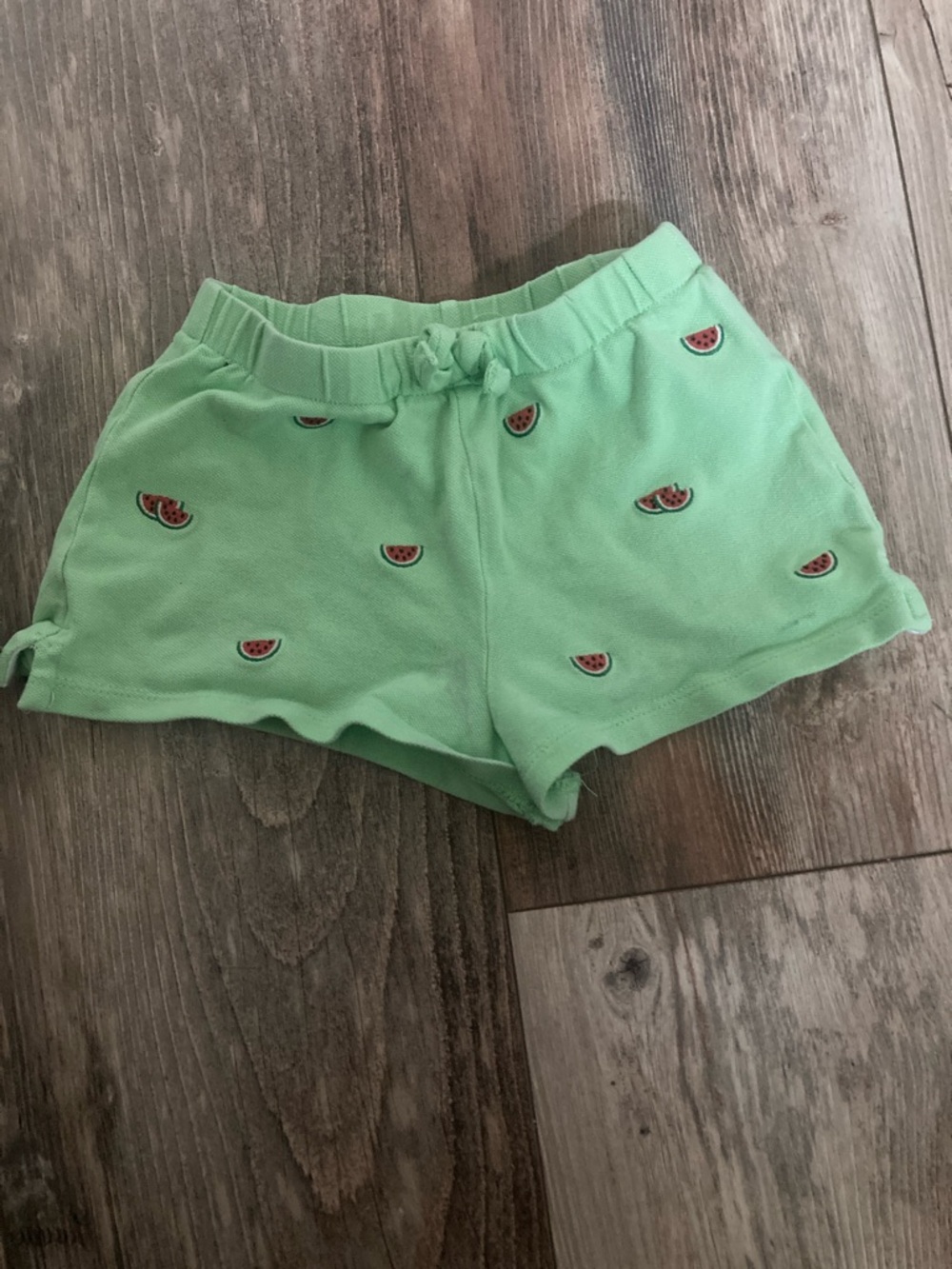 Ralph Lauren Girls 24M Green Watermelon Shorts